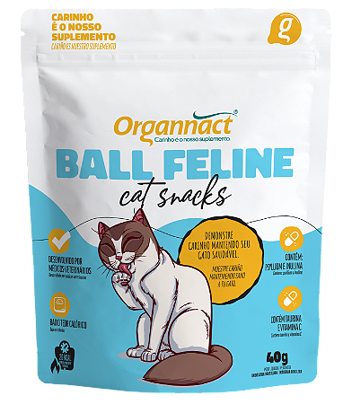 Cat Snacks Organnact Ball Feline 40g