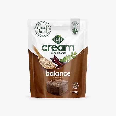 Mini Brownie Cream Nats Balance sabor Aveia e Alfarroba 120g