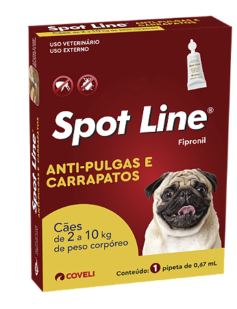 Anti-pulgas e Carrapatos Coveli Spot Line Cães entre 2 a 10kg