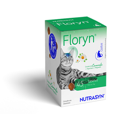 Suplemento Nutrasyn Floryn Gatos 45 Tabletes