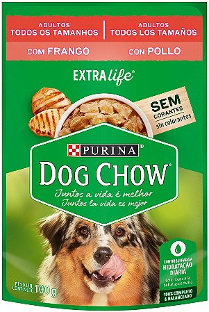 Alimento Úmido Sachê Dog Chow Cão Adulto sabor Frango