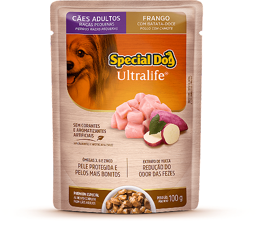 Alimento Úmido Sachê Special Dog Ultralife Adulto Raças Pequenas sabor Frango
