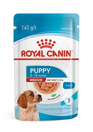Alimento Úmido Sachê Royal Canin Canine Puppy Medium