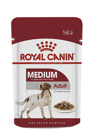 Alimento Úmido Sachê Royal Canin Canine Adult Medium