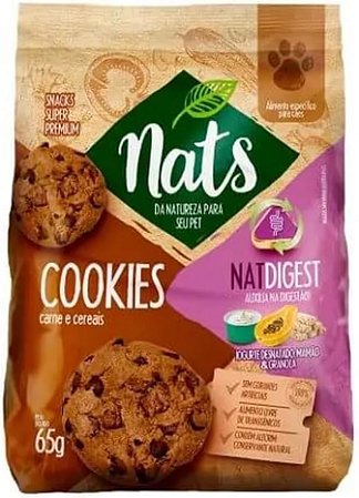 Cookie Nats NatDigest sabor Carne e Cereais 65g