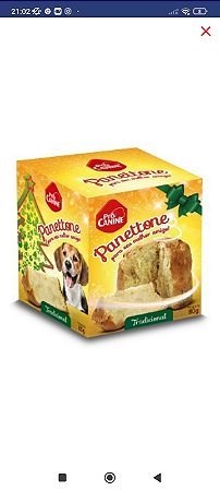 Panettone Pró Canine Cães sabor Tradicional 80g