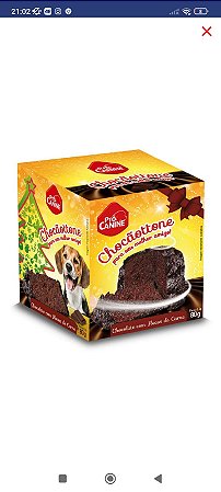Chocãottone Pró Canine Cães sabor Chocolate com Flocos 80g