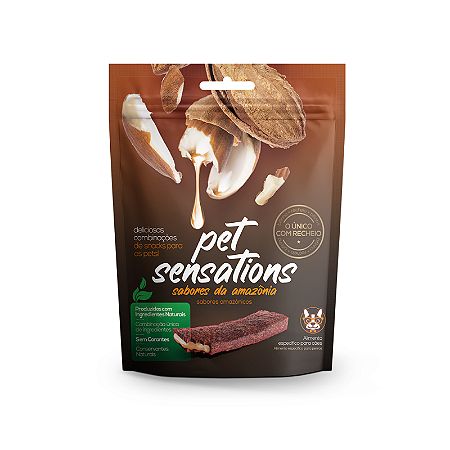Bifinho Recheado Pet Sensations Cães sabor Sabores da Amazônia 65g
