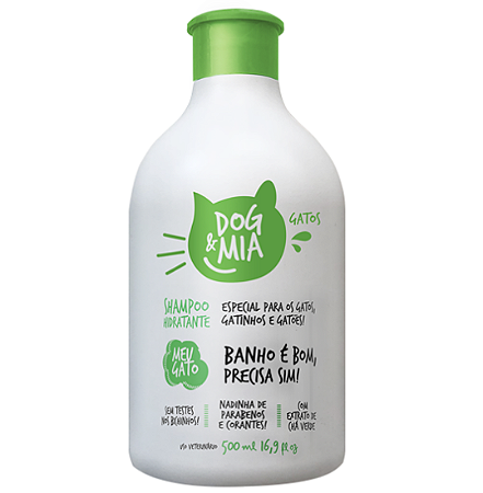 Shampoo Hidratante Dog & Mia com Extrato de Chá Verde 500ml