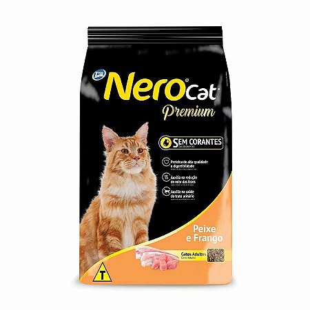 Ração Seca Total Nero Cat Peixe e Frango para Gatos Adultos