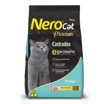 Ração Total Nero Cat Premium Castrados Frango