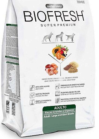 RAÇÃO SUPER PREMIUM BIOFRESH PARA CÃES ADULTOS DE RAÇAS GRANDES E GIGANTES  - Pet Here