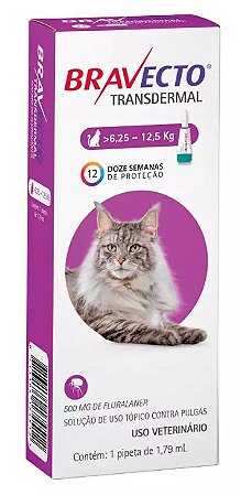 Antipulgas Bravecto MSD Transdermal Gatos 6,25 a 12,5kg