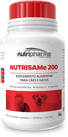 Suplemento Nutripharme Nutri SAMe 200 1000mg 30 Comprimidos