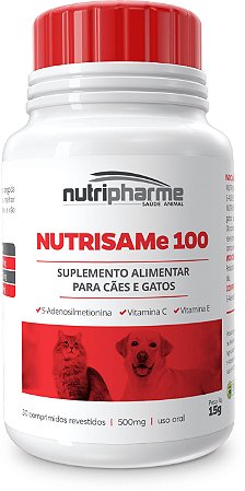 Suplemento Nutripharme Nutri SAMe 100 500mg 30 Comprimidos