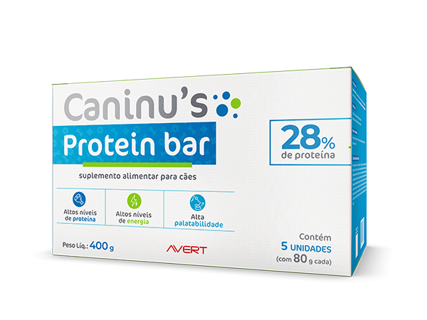 Suplemento Avert Caninu's Protein Bar 80g