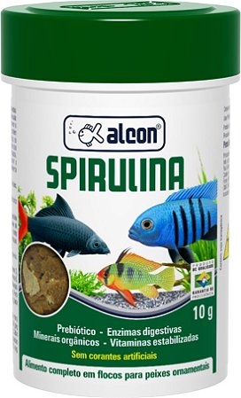 Alimento Seca em Flocos Alcon Spirulina