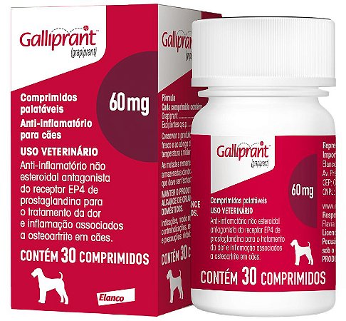 Anti-inflamatório Elanco Galliprant 60mg