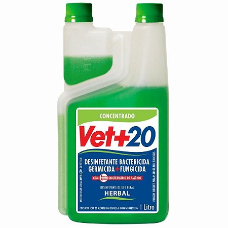 Desinfetante Vet+20 Bactericida Herbal