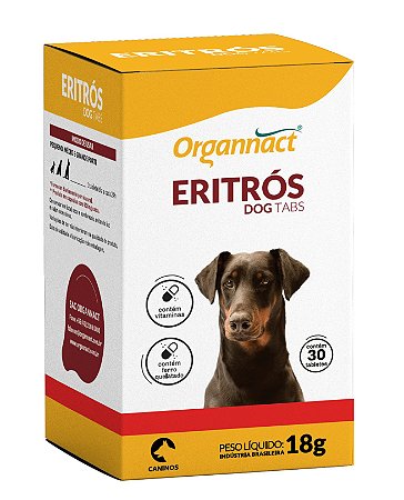 Suplemento Organnact Eritrós Dog 30 Tabs