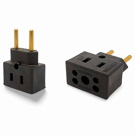 Adaptador Bob Preto 10A/20A - 100 Unidades
