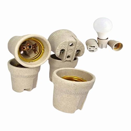 Soquete Receptáculo  Porcelana - 50 Unidades