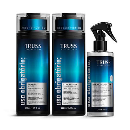 Kit TRUSS Shampoo + Condicionador + Spray Uso Obrigatório