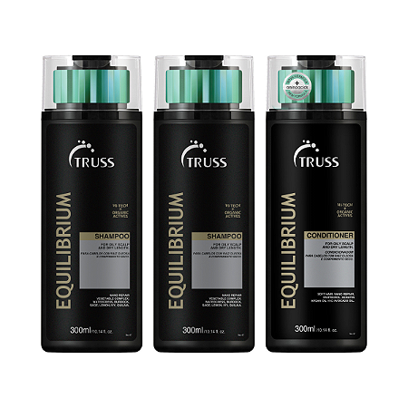 KIT TRUSS Equilibrium –2 Shampoo + 1 Condicionador 300ml
