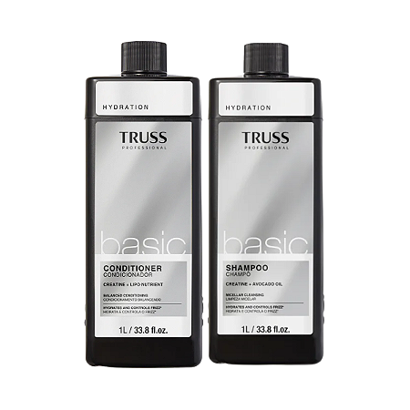 KIT TRUSS Basic Hydration – Shampoo e Condicionador (1L)