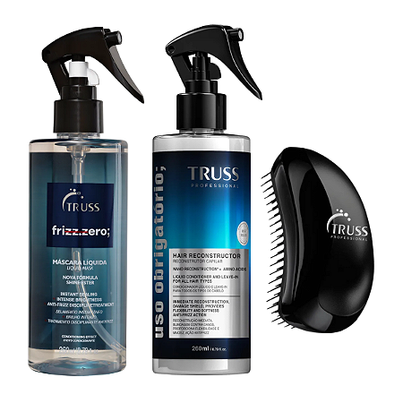 Kit Truss Uso Obrigatório + Spray Frizz.Zero  + Escova