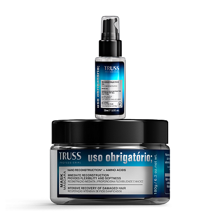 Kit Truss Óleo Uso Obrigatório 30ml + Máscara Uso Obrigatório 180g (RPK)