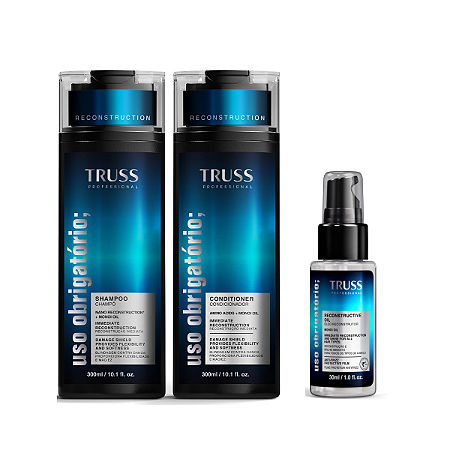 Kit Truss Shampoo + Condicionador Uso Obrigatório + Oil 30ml