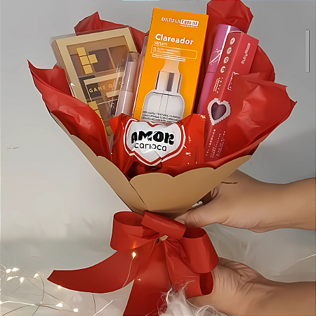Presente de Dia dos Namorados – Buquê de Maquiagem Completo