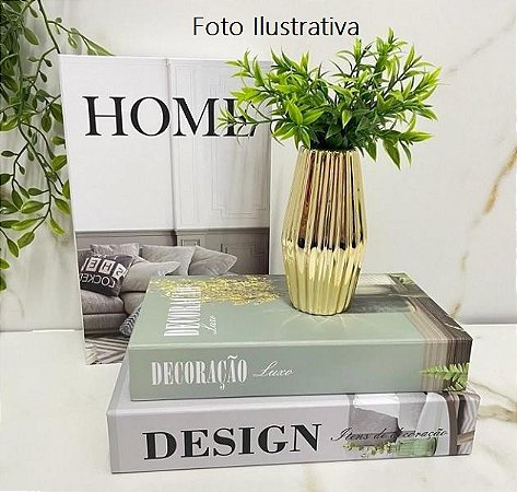 Kit Livro Caixa Decorativa 3 Unidades Home 01 Verde - Atos Casa e Reforma -  Tudo para sua casa