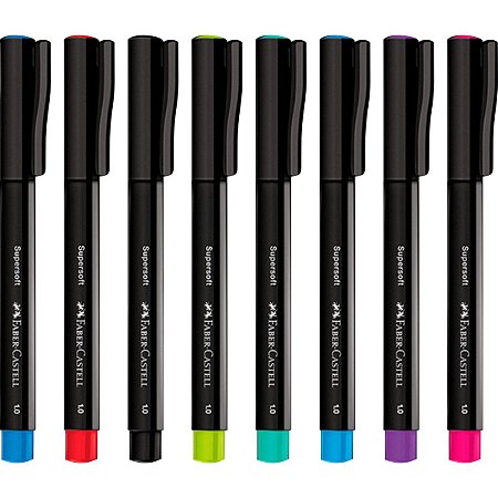 Caneta Supersoft Pen 1.0mm Faber Castell Unitário