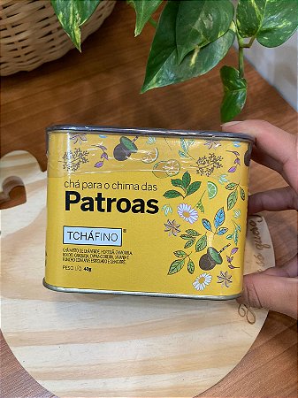 Lata de chá para Chima das Patroas - TCHÁFINO 40g