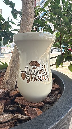 Cuia Madeira Bagão Cor Nude