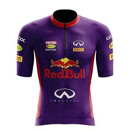 CAMISA CAMISETA CICLISMO REDBULL ROXA FEMININA/MASCULINA Edição Limitada