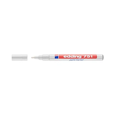edding 751 - Marcador permanente - Base solvente - Alta temperatura - 1 a 2 mm