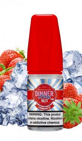 Líquido Nicotine Salt - Dinner Lady - Strawberry Ice - 30ml