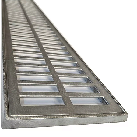 Ralo linear 15x50 grelha com suporte ( 1 peça 15x50cm )