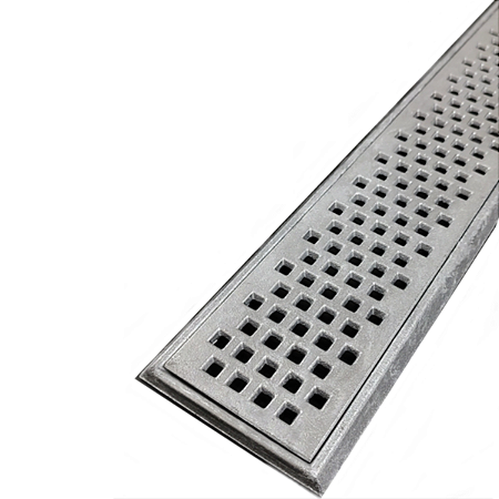 ralo linear 10x100 grelha anti-inseto com suporte ( 2 peças 10x50cm )