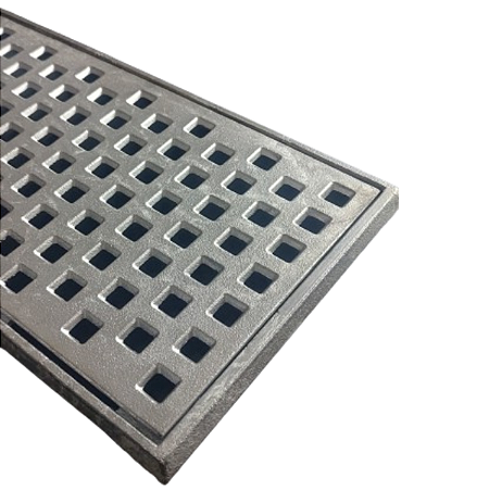 ralo linear 20x100 grelha anti-inseto com suporte ( 2 peças 20x50cm )