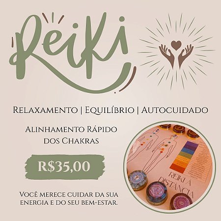 Reiki - Alinhamento Rápido dos Chakras