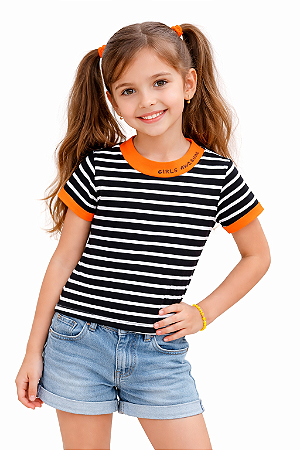 BLUSA MALHA LISTRADA PLAYGROUND - FAKINI