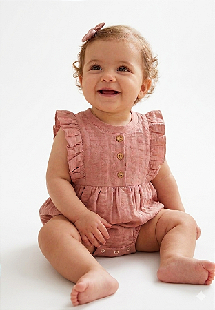 BODY BEBE EM COTTON LEVE COLORITTA
