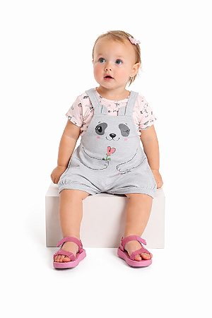 CONJUNTO BLUSA E JARDINEIRA QUIMBY