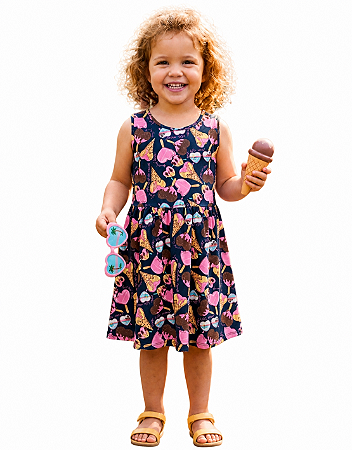 VESTIDO ESTAMPADO SORVETE QUIMBY