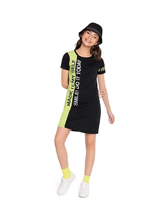 VESTIDO MEIA MALHA VIBES FAKINI TEENS
