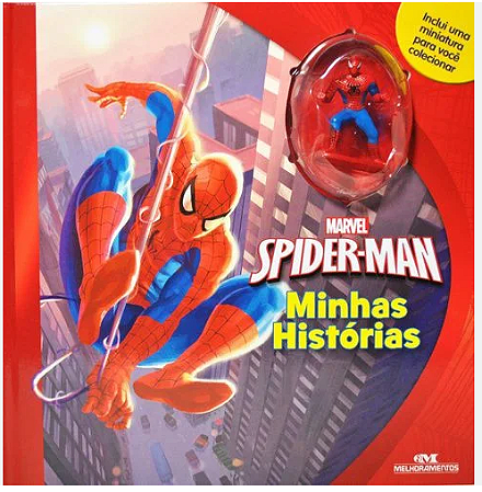 LIVRO CAPA DURA COLEÇÃO MINHAS HISTÓRIAS DISNEY - HOMEM ARANHA